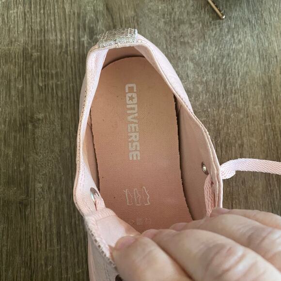 Converse Chuck Taylor Sneakers Pink Leather Rose Gold Women’s 8 / Men’s 6 - Picture 5 of 9